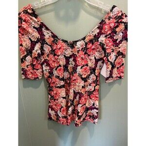 Charlotte Russe floral top size XS